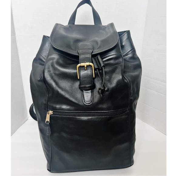 Vintage COACH Black Leather Backpack